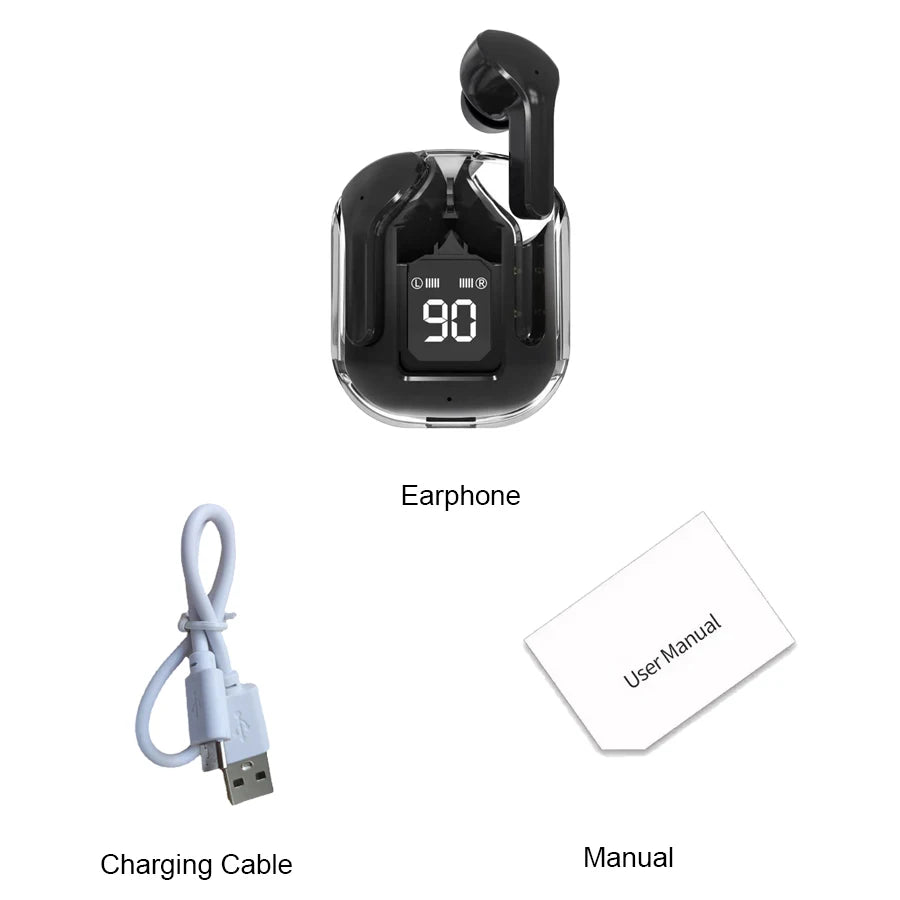 Air31 Tws Earpuds Wireless Bluetooth 5.0 Sport Gaming Headsets Noise Reduction Earbuds Mic Headphones with LED Display Earphones