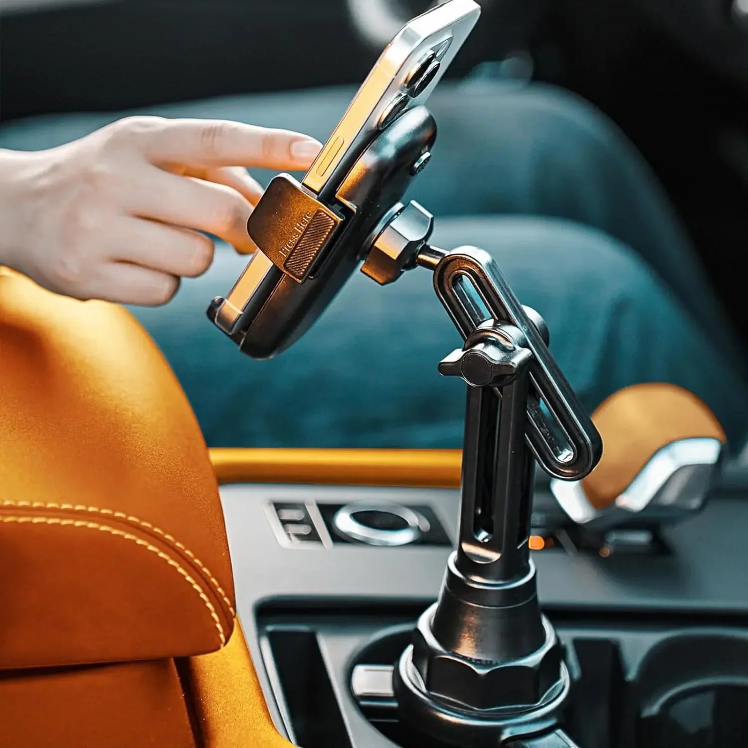 LISEN Cup Holder Phone Holder for Car Mount, 2024 New Car Cup Phone Holders for Iphone Samsung Google All 4-7 Inches