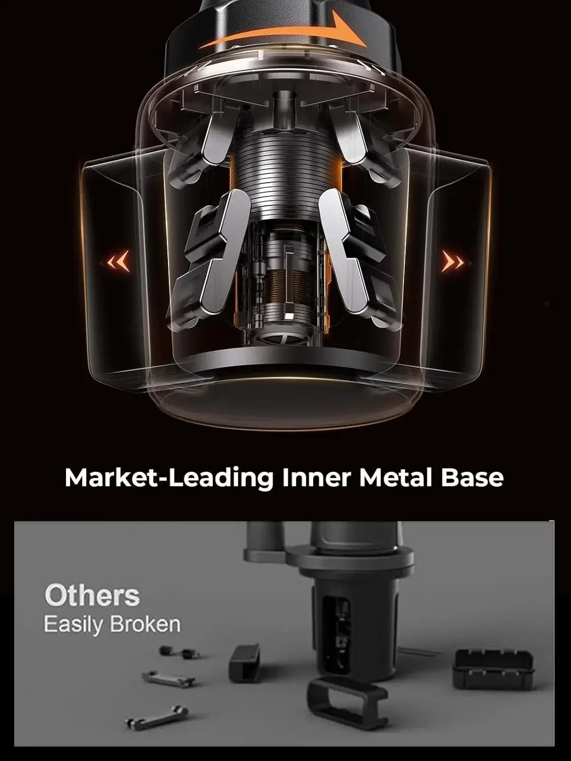 LISEN Cup Holder Phone Holder for Car Mount, 2024 New Car Cup Phone Holders for Iphone Samsung Google All 4-7 Inches