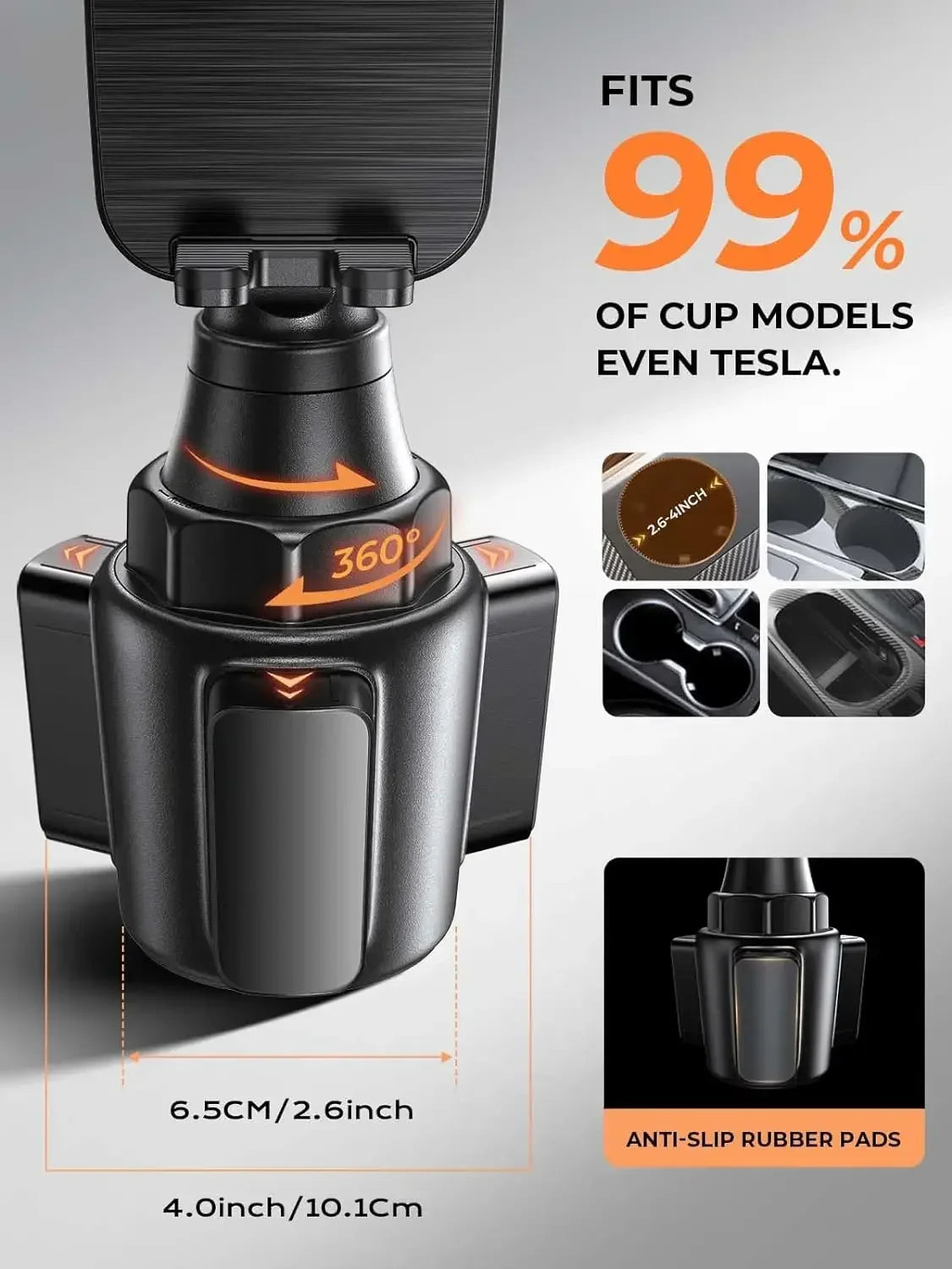 LISEN Cup Holder Phone Holder for Car Mount, 2024 New Car Cup Phone Holders for Iphone Samsung Google All 4-7 Inches