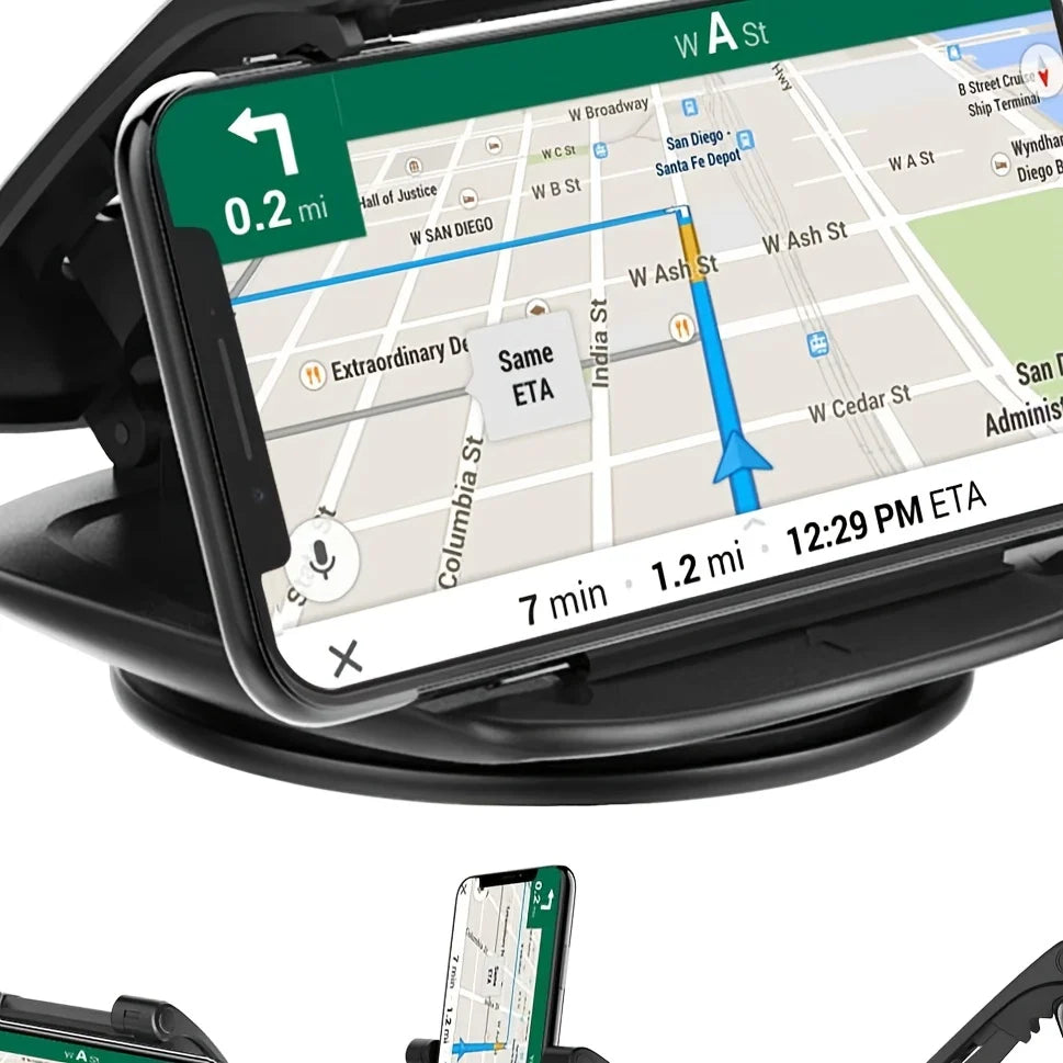 Cell Phone Holder for Car, Upgraded 360° Rotatable Phone Mount for Dashboard, Horizontal & Vertical Viewing Friendly Phone