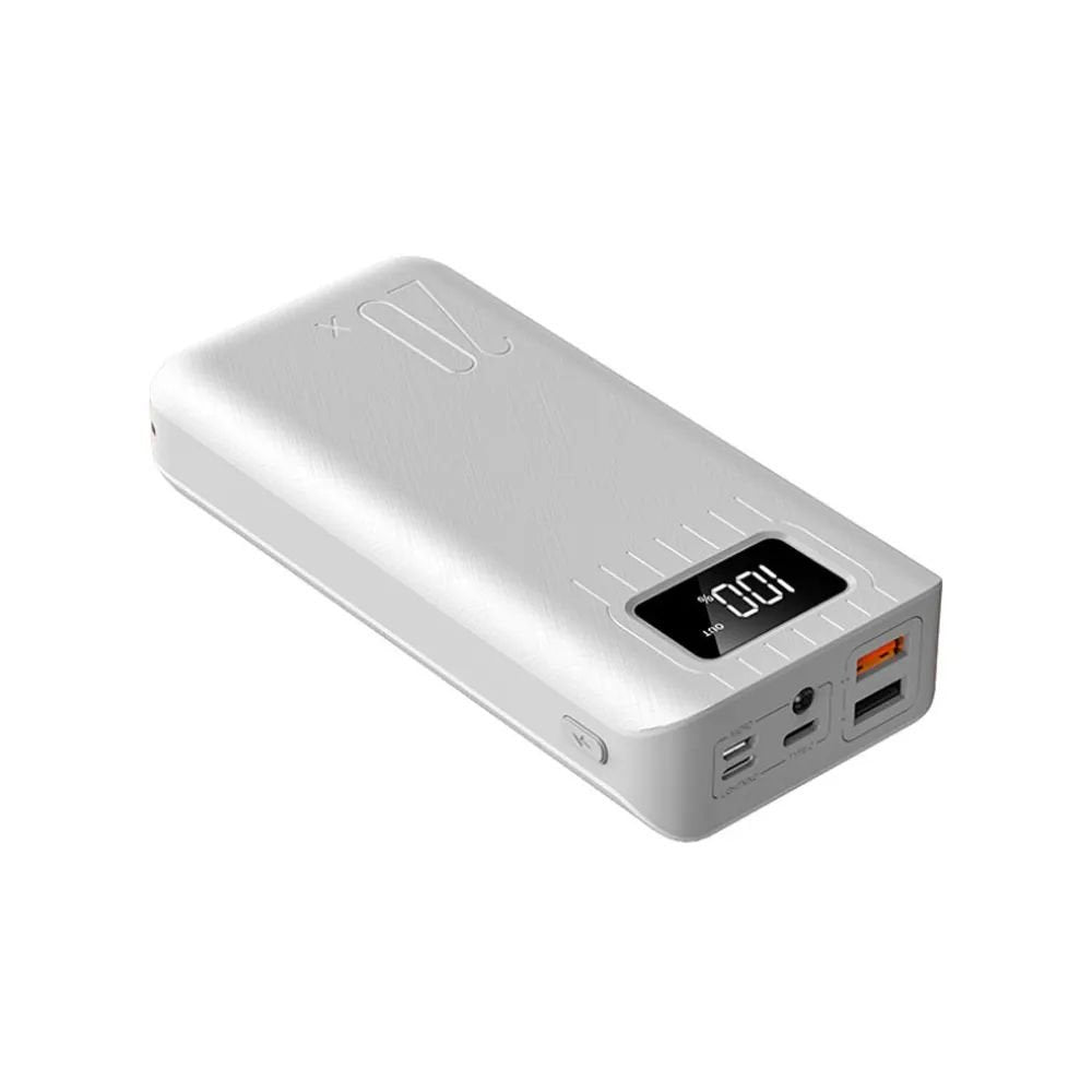 Batterie Externe 20 000 mAh avec Double Port USB et Lampe Torche LED – Power Bank Portable Haute Capacité