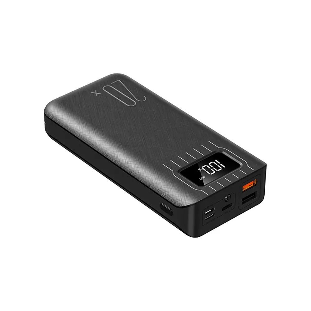 Batterie Externe 20 000 mAh avec Double Port USB et Lampe Torche LED – Power Bank Portable Haute Capacité